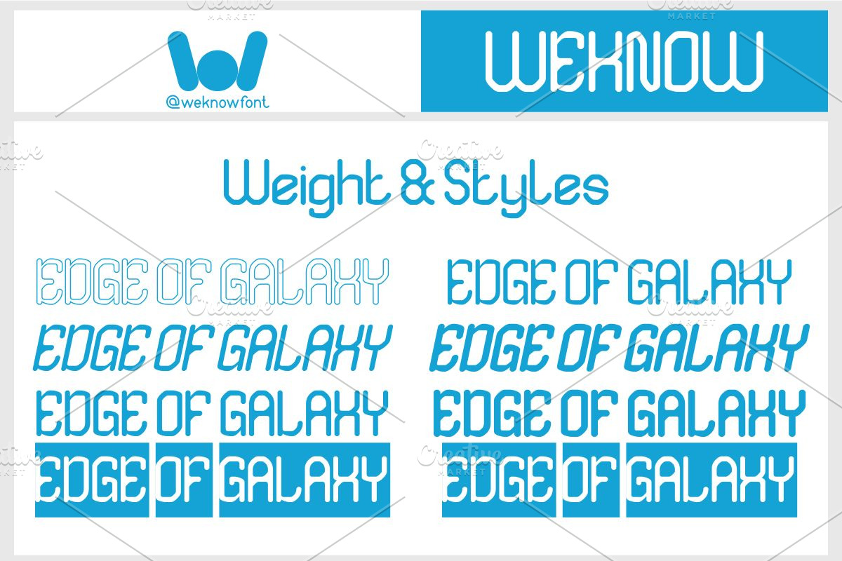 Edge of Galaxy font, a Font by weknow (Photo 7 of 8)