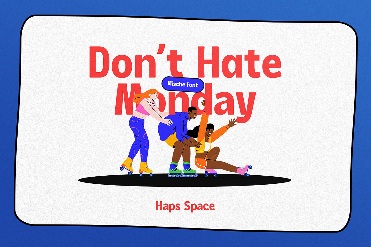HS Mische - Retro Display Font, a Font by Haps Space (Photo 6 of 19)