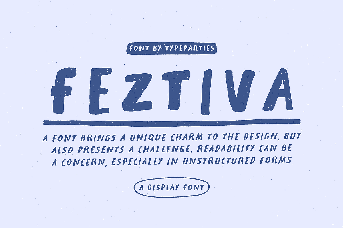 Feztiva - unique handwritten Font, a Handwritten Font by typeparties (Photo 3 of 6)