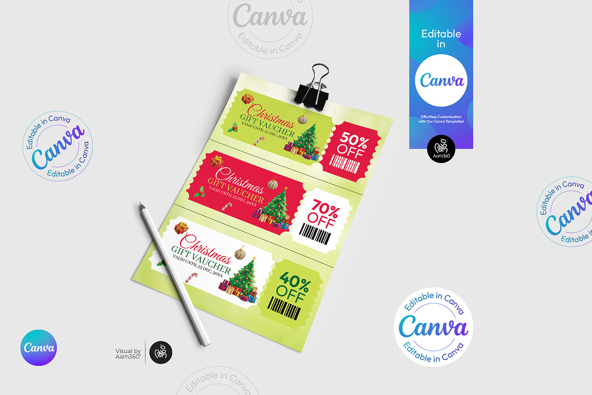 Christmas Coupon Book Template, a Flyer Template by Aam360 (Photo 2 of 3)