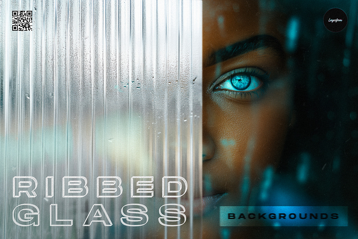 Ribbed Glass Overlay Backgrounds, a Background Graphic by Layerform Design Co. (Photo 1 of 4)
