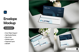 Envelope Mockup, an Advertising Mockup by SLAB! Design