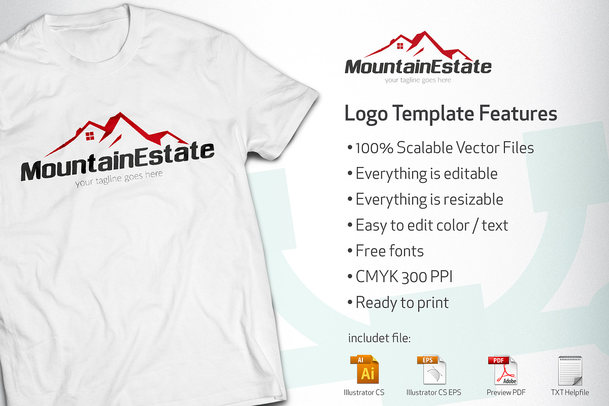 Mountain Estate v1 logo, a Branding & Logo Template by vectorlogos89 (Photo 2 of 2)