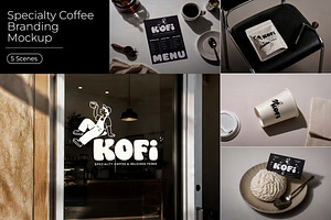 Specialty Coffee Branding Mockup, a Cups & Container Mockup by Pitchlook.Studio