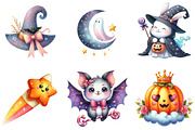 Dreamy Cute Halloween Clipart, an Illustration by DreamArtGraphic (Thumbnail 2 of 5)