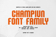 Champiun – Bold and Powerful Sports, a Sans Serif Font by Dikas Studio (Thumbnail 2 of 12)