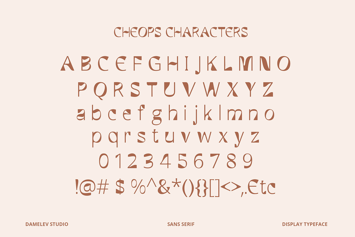Cheops, a Sans Serif Font by Damelev (Photo 11 of 11)