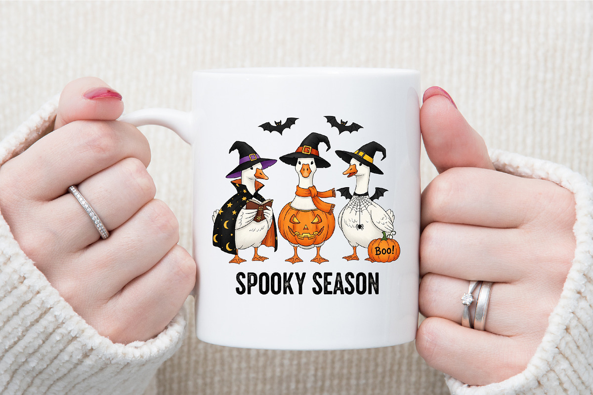 Funny Goose Halloween-Goose Hallowee, an Illustration by Sublimation Artist (Photo 8 of 9)