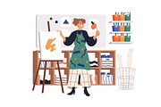 School teachers in classrooms set, an Education Illustration by Good Studio (Thumbnail 12 of 15)