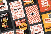 Super Burger Collection, a Background Graphic by Martyshova (Thumbnail 13 of 22)