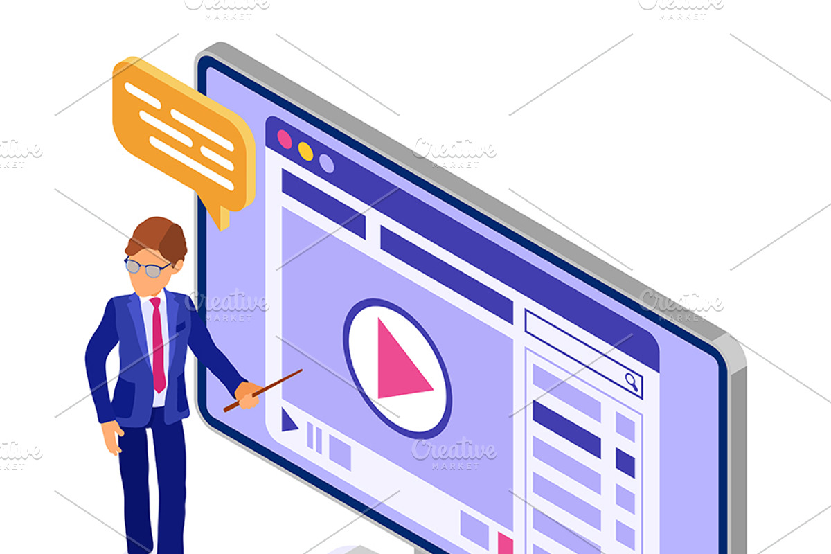 Online distance education from home, an Education Illustration by TAlex (Photo 3 of 6)
