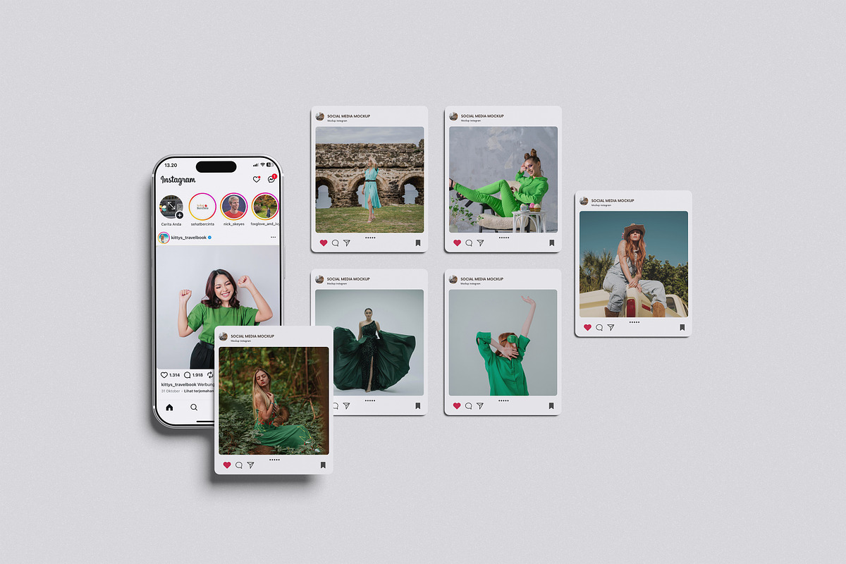 High Quality Instagram Mockup, an Advertising Mockup by Afif_studio (Photo 4 of 5)