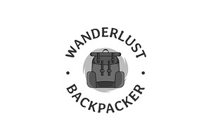 minimalist backpack logo icon vector, a Branding & Logo Template by Pyruos ID