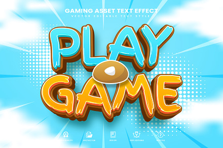 Play Game Editable Text Effect