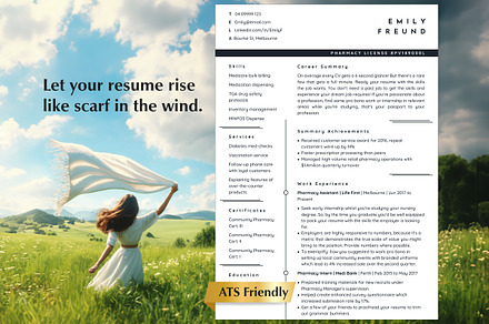 Pharmacy Resume Template Word, a Resume Template by Career Canvas