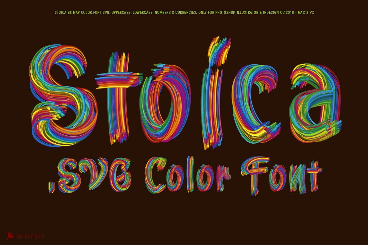 Stoica - Bitmat SVG Color Font preview 6
