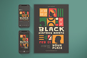 Black History Month Flyer, a Flyer Template by KMZVR.Lab (Thumbnail 1 of 5)
