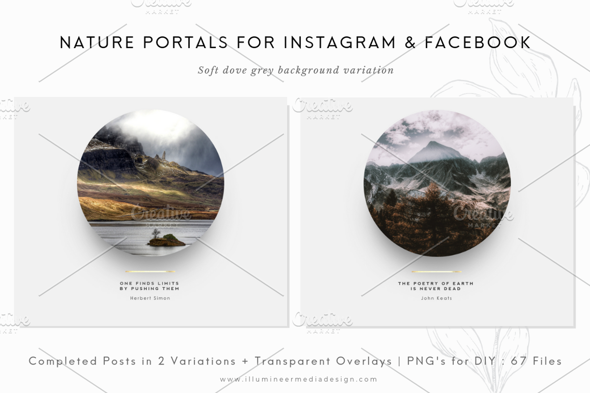 Nature Portals for Instagram & FB, a Social Media Template by Illumineer Media & Design (Photo 13 of 13)