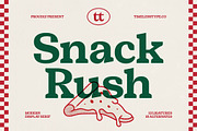 Snack Rush Modern Retro Serif, a Serif Font by timelesstype.co (Thumbnail 1 of 20)