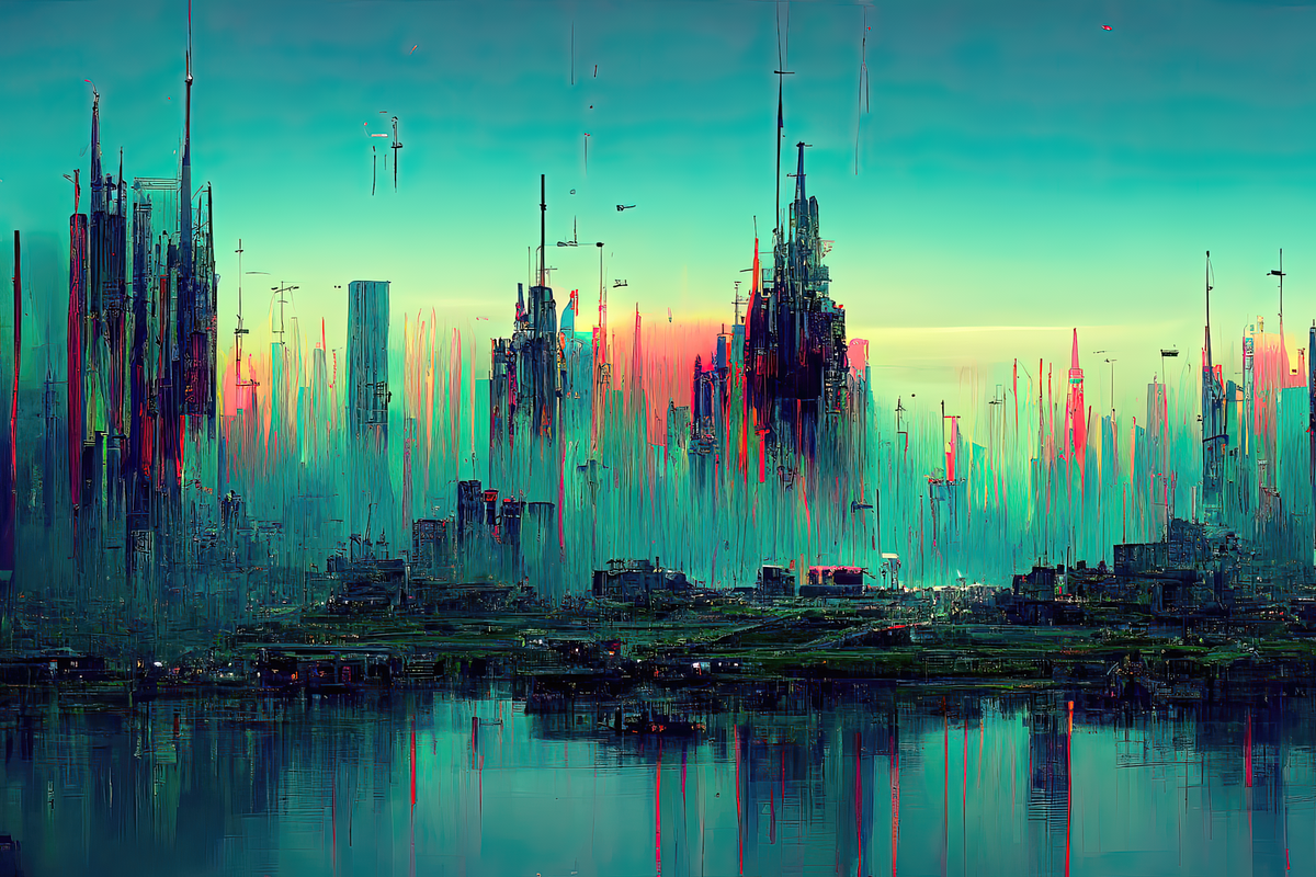 Glitch City Landscapes, an Illustration by OneOrEight (Photo 5 of 20)