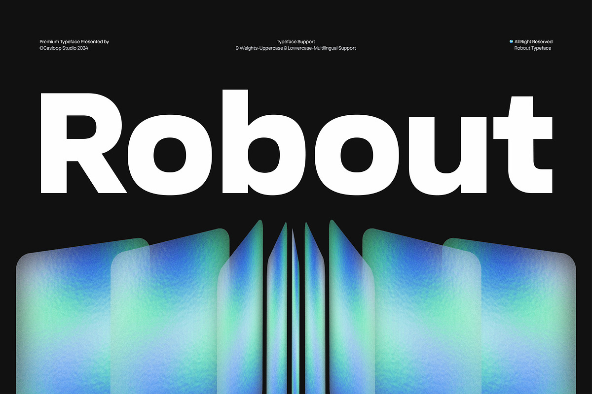 Robout - Rigit Sans 9 Fonts, a Sans Serif Font by Casloop Studio (Photo 1 of 9)