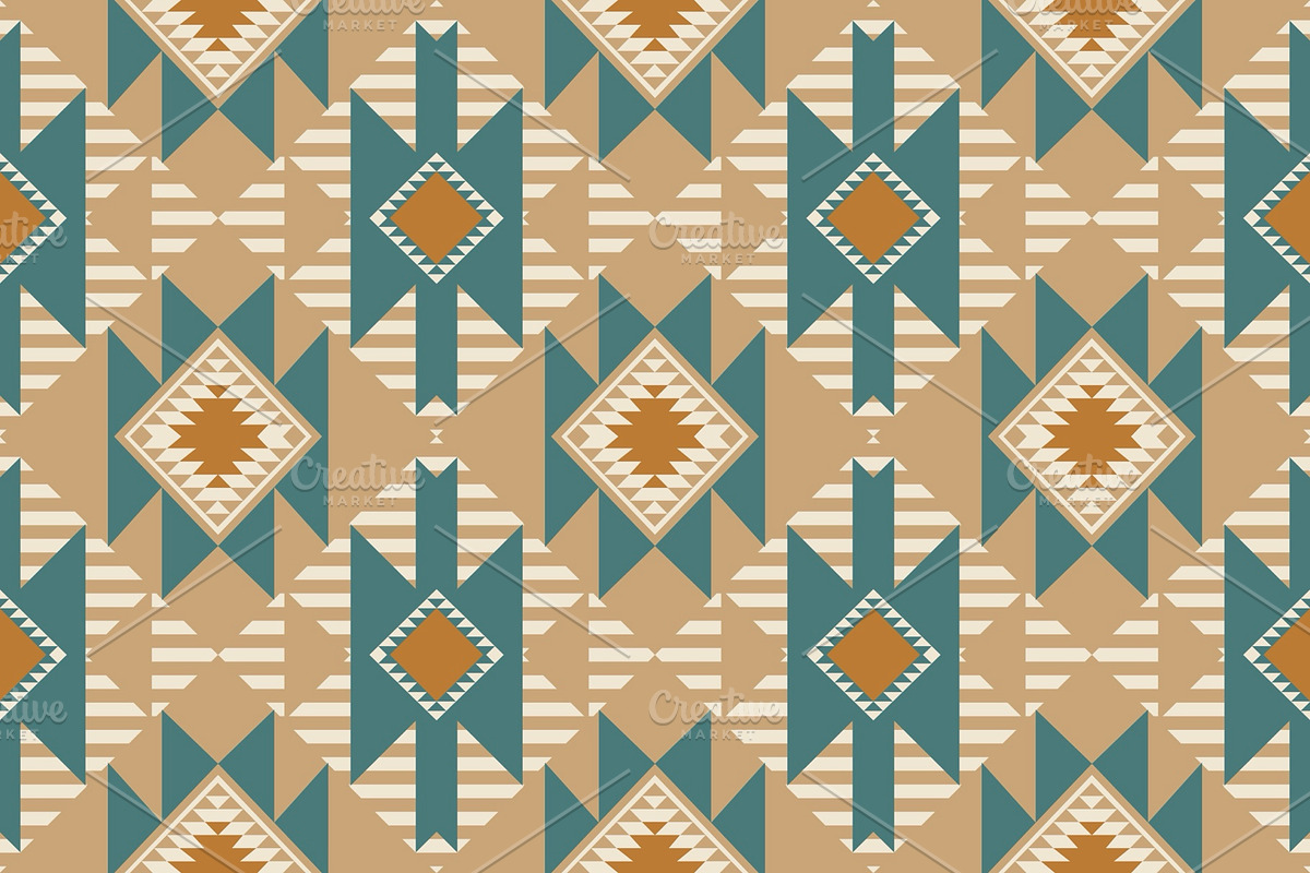 Art Deco Southwest Seamless Pattern, a Pattern Graphic by PPEthnicDecorPattern (Photo 1 of 8)