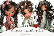 Coquette Halloween Ghost, a Seasonal Illustration by CreationArt (Thumbnail 1 of 5)