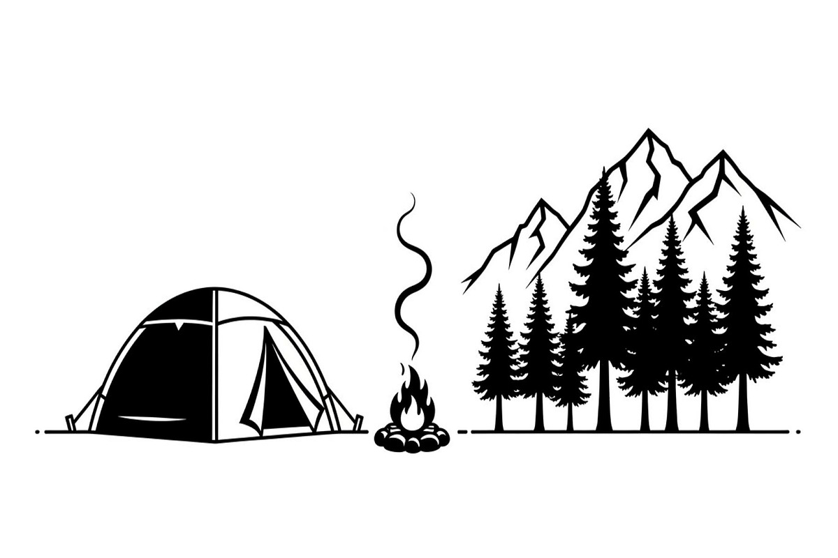 50 Camping Mountain Vector Bundle, an Illustration by jahid234 (Photo 19 of 51)