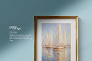 Gold Frame Mockup Art Poster PSD, a Household Mockup by momomockps (Thumbnail 4 of 6)