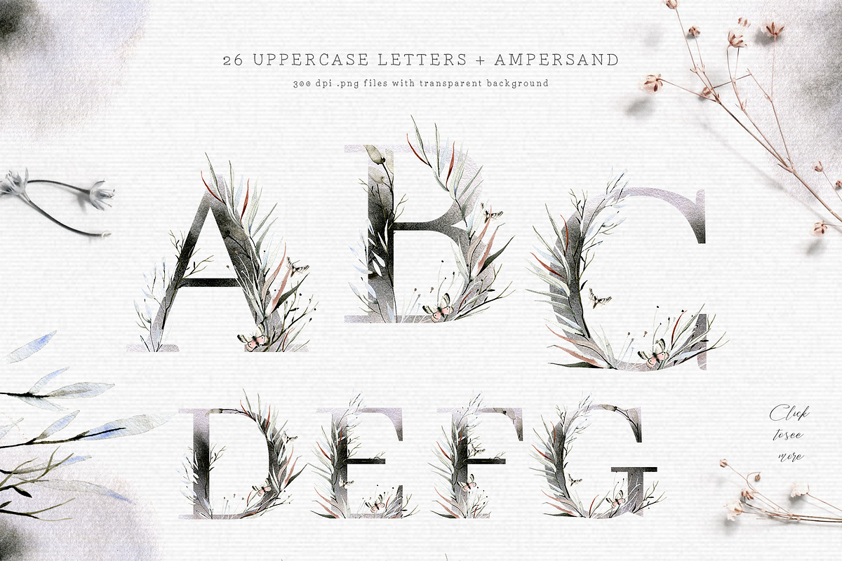 Queen of the Night Alphabet, a Texture Illustration by Bibela (Photo 2 of 7)