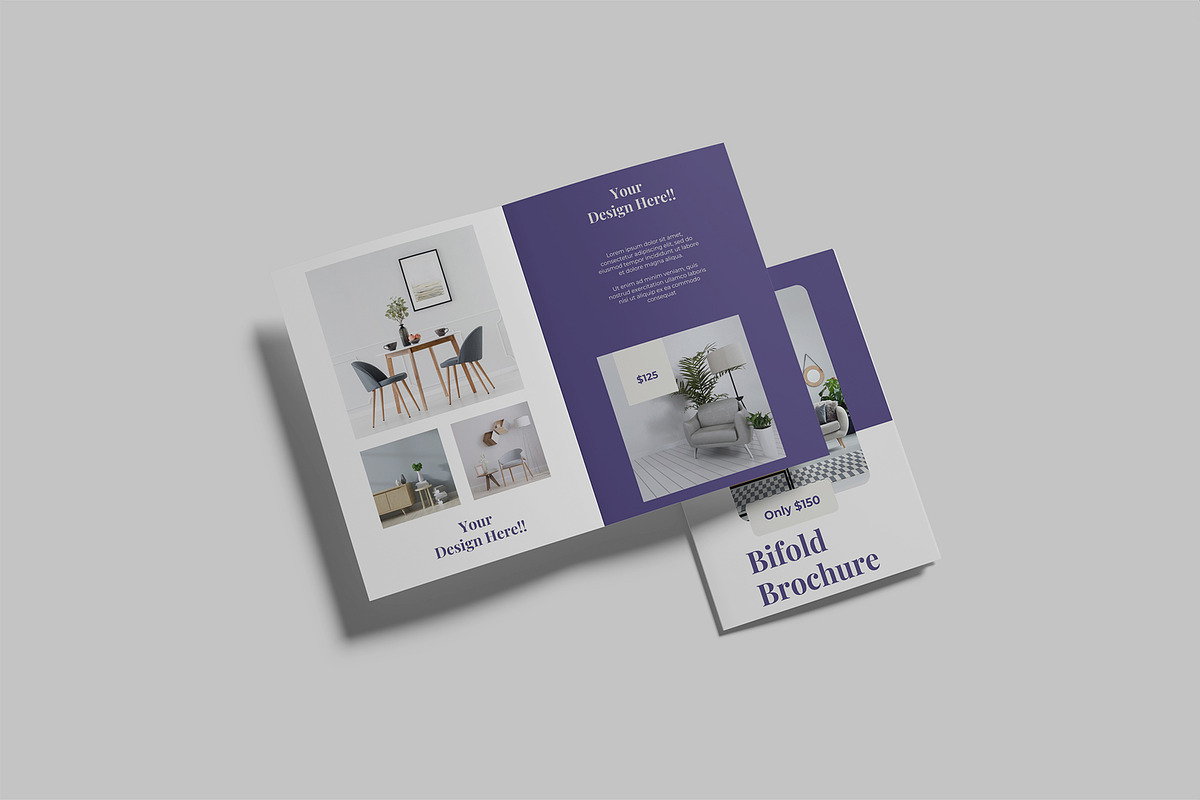 A5 Bifold Brochure Mockup, a Brochure Template by Graphiculon (Photo 2 of 11)