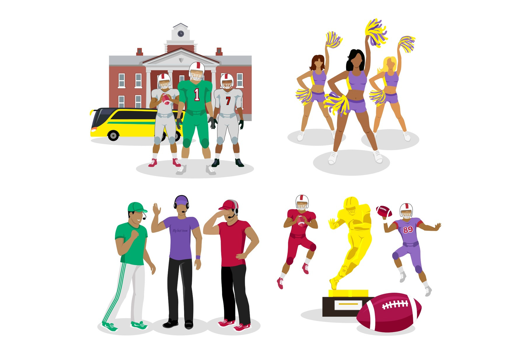 American High School Football, a Sport Illustration by robuart