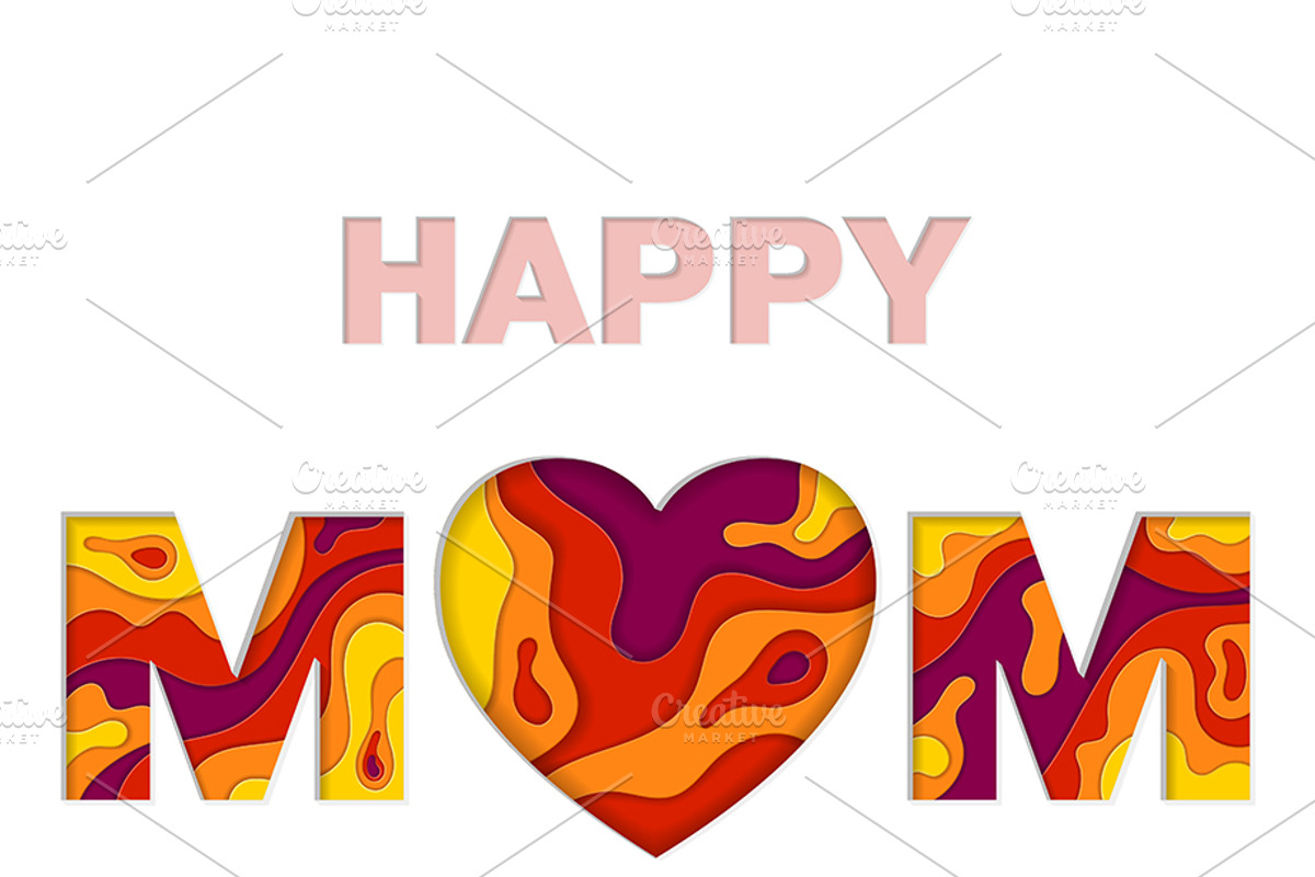 Mothers Day Invitation Cards, a Decorative Illustration by TAlex (Photo 6 of 6)