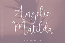 Angelic Matilda - Calligraphy Font