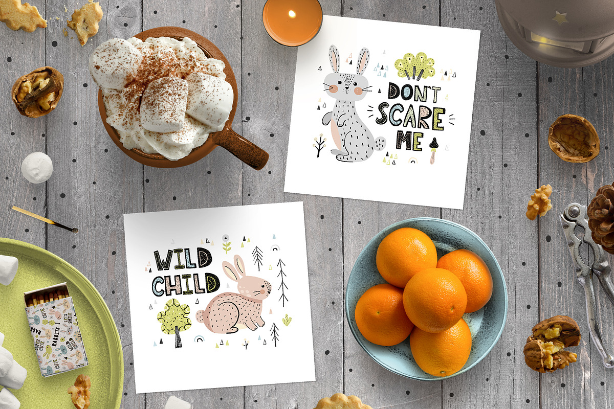 Rabbits Collection: patterns, cards, an Animal Illustration by Gulnara Sabirova (Photo 12 of 16)