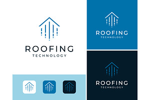 Abstract Roof Tech Logo, a Branding & Logo Template by ika trisiana