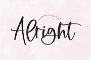 Alright | Modern Script Font, a Script Font by KA Designs (Thumbnail 1 of 9)