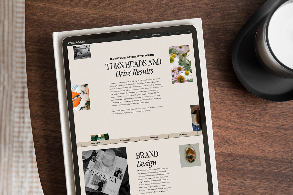 Scarlett Showit Website Template, a WordPress Template by Amanda Scott Design Co. (Photo 6 of 7)