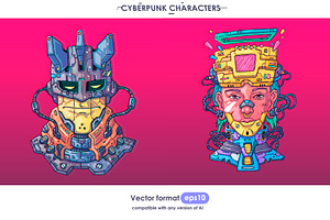 16 Cyberpunk Characters
