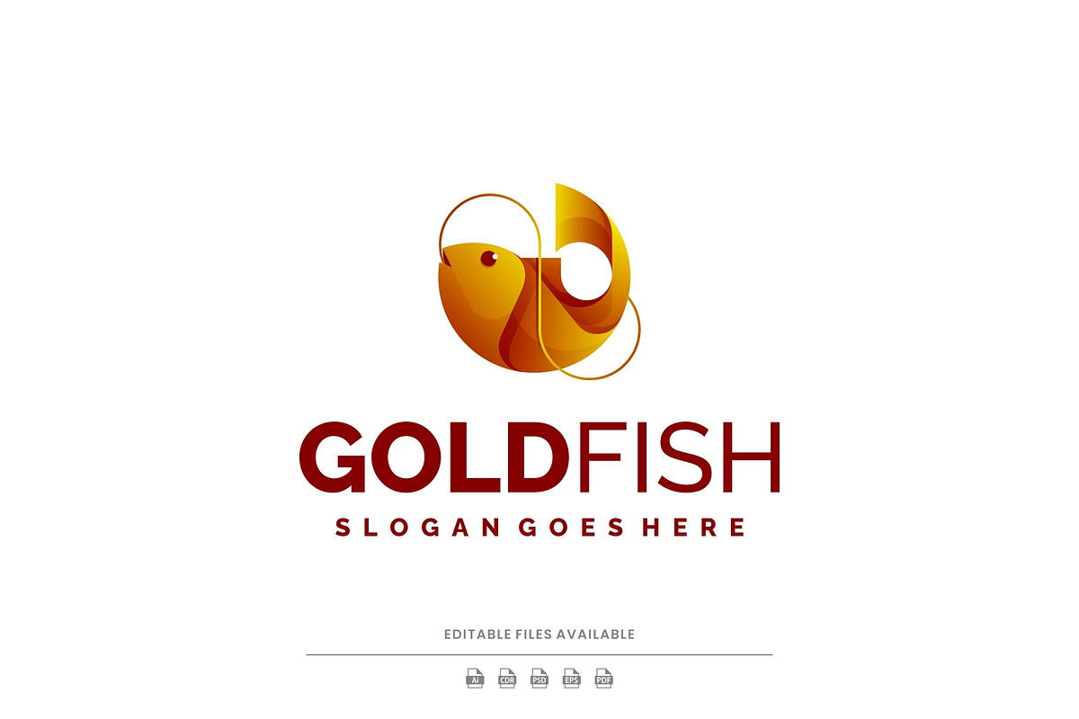 Gradient Modern Gold Fish Logo, a Branding & Logo Template by Artnivora.Std (Photo 1 of 4)