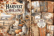 Harvest Hollow 12x12 Autumn Back, a Background Graphic by Coco Bloom (Thumbnail 1 of 4)
