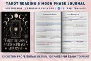 Tarot Reading & Moon Phase Journal, a Design Template by Book2bees (Thumbnail 1 of 4)