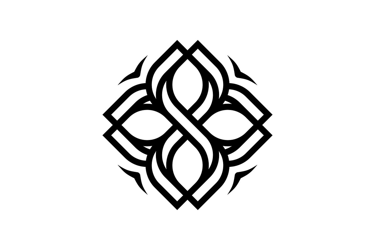 Ornamental Flower Line Art Logo, a Branding & Logo Template by Buqancreative (Photo 4 of 4)