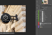Round Wall Sign Mockup, an Advertising Mockup by RSplaneta (Thumbnail 2 of 2)