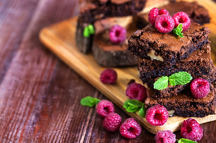 Brownies containing brownie, tasty, and food