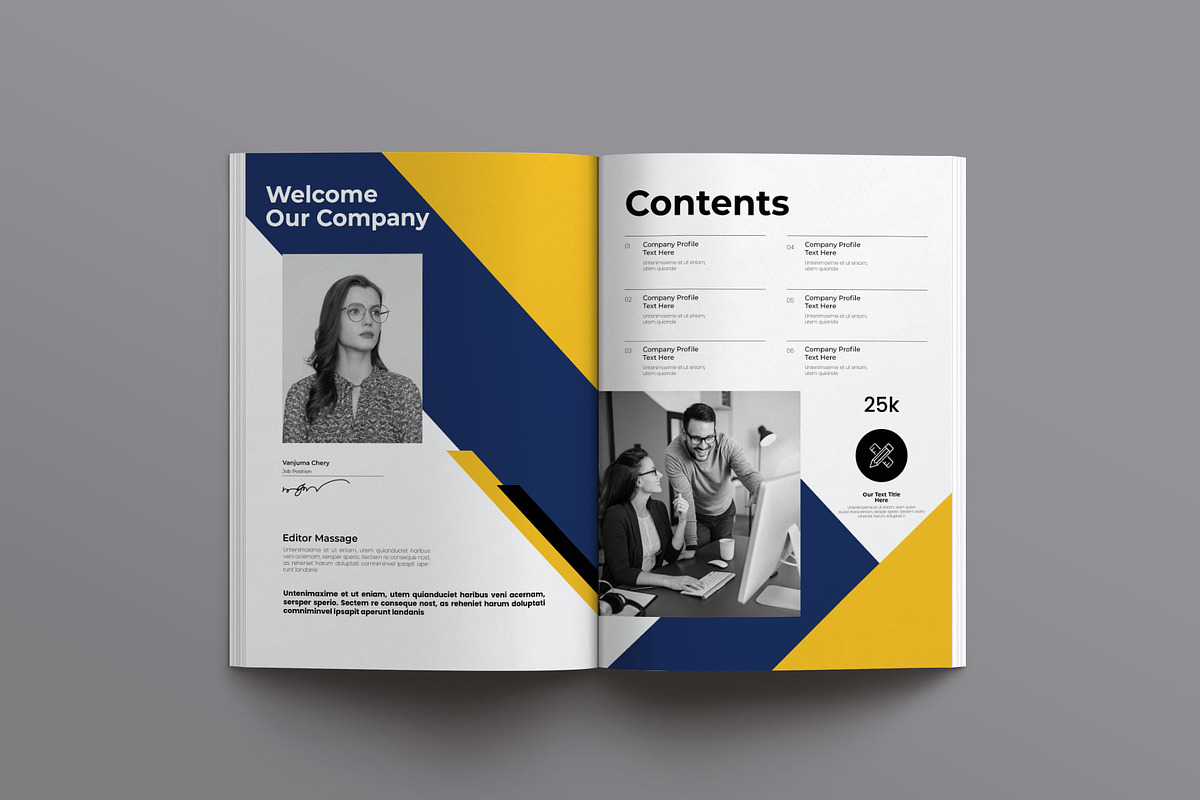 Agency Brochure Template Layout, a Brochure Template by Creative-Work (Photo 2 of 8)