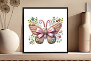Easter Knitted Butterfly Clipart, an Illustration by DreamCafeArt (Thumbnail 3 of 6)