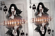 Halloween Play Card Party Flyer, a Flyer Template by Ade Concept (Thumbnail 3 of 5)