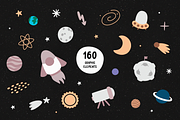 Space walk | Playful font, a Font by JuliaVolkova (Thumbnail 6 of 9)
