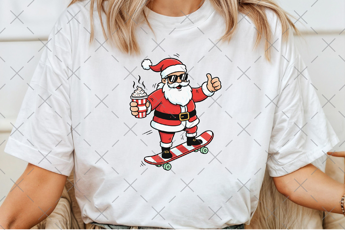 Cool Santa Claus PNG, an Illustration by Craft Nest (Photo 4 of 6)